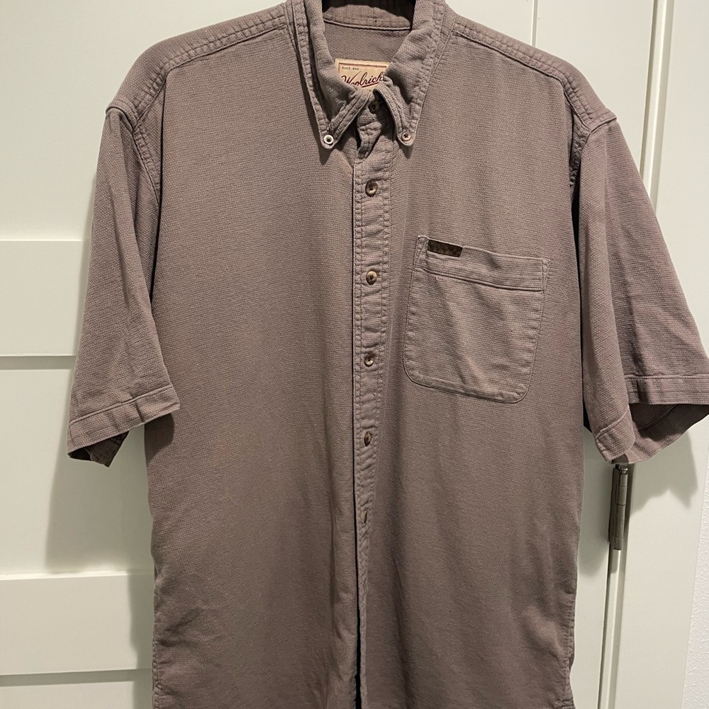 WOOLRICH Men's Button Down Short Sleeved Casual Shirt - Picture 8 of 9